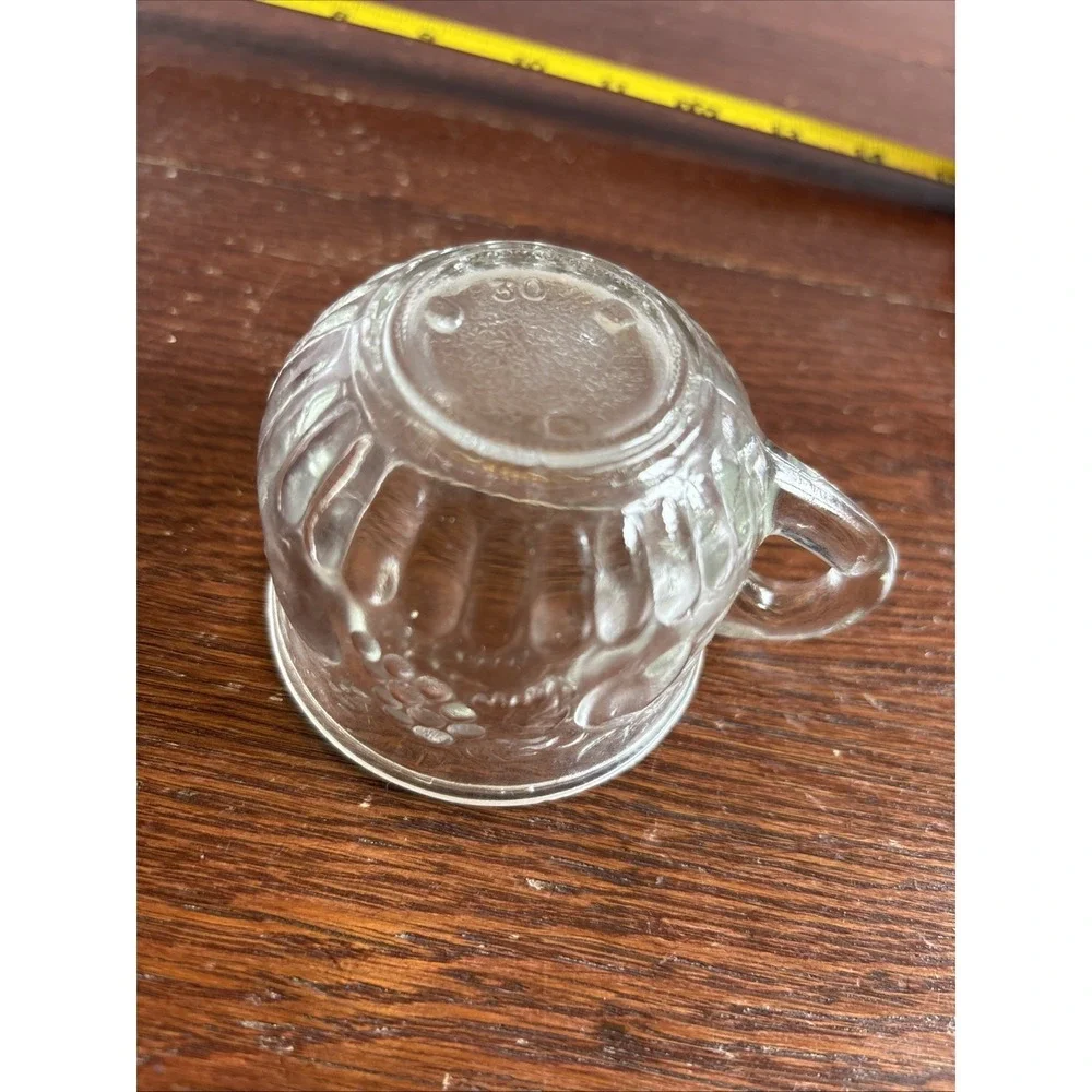 Vintage Jeanette Punch Bowl Cup Clear Glass Fruit Design Replacement